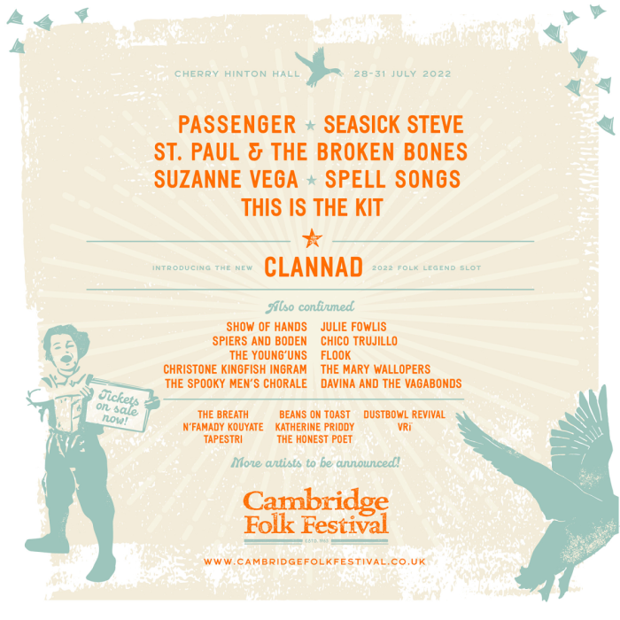 Cambridge Folk Festival full details